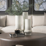 Tovah Tall Textured White w/ Gold Metal Vase from Mercana - Luna Furniture
