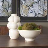 Ulvi Cream Glazed Bubble Ceramic Vase from Mercana - Luna Furniture