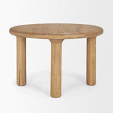 Soma 48" Light Brown Mango Wood Round Dining Table from Mercana - Luna Furniture