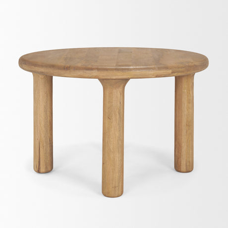 Soma 48" Light Brown Mango Wood Round Dining Table from Mercana - Luna Furniture