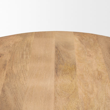 Soma 48" Light Brown Mango Wood Round Dining Table from Mercana - Luna Furniture
