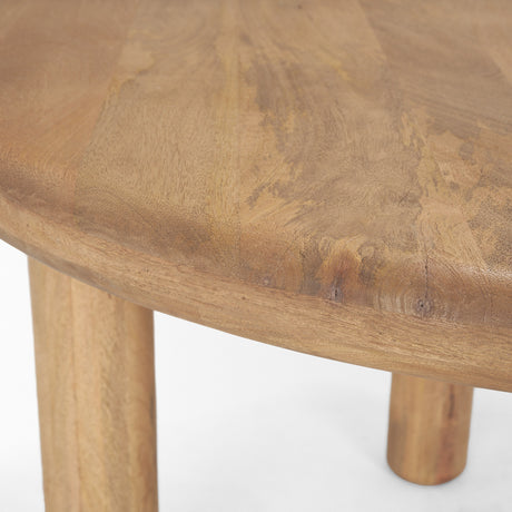 Soma 48" Light Brown Mango Wood Round Dining Table from Mercana - Luna Furniture
