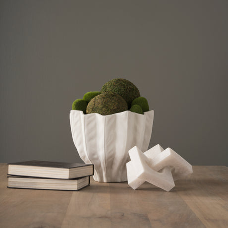 Linx Small Granite Resin Sculpture Decorative Object from Mercana - Luna Furniture