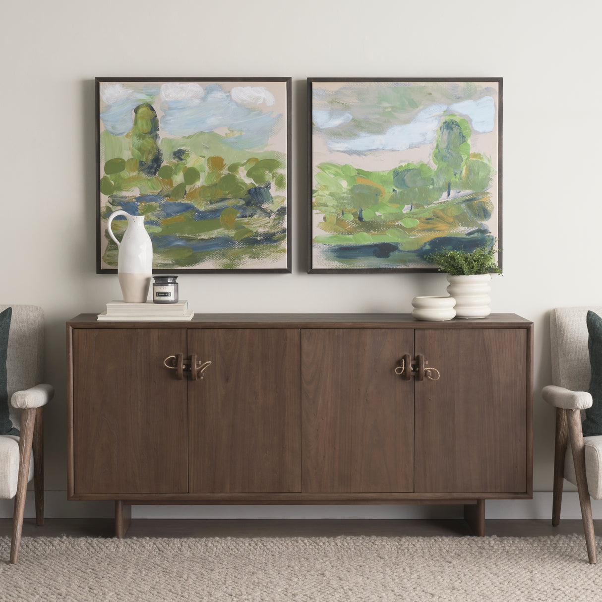 Vibrant View IV by Mercana Studio a Hand Embellished Textured Canvas from Mercana - Luna Furniture