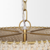 Tosha 1-Light Tapered Cotton Rope Drum Pendant from Mercana - Luna Furniture