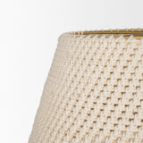Tosha 1-Light Tapered Cotton Rope Drum Pendant from Mercana - Luna Furniture