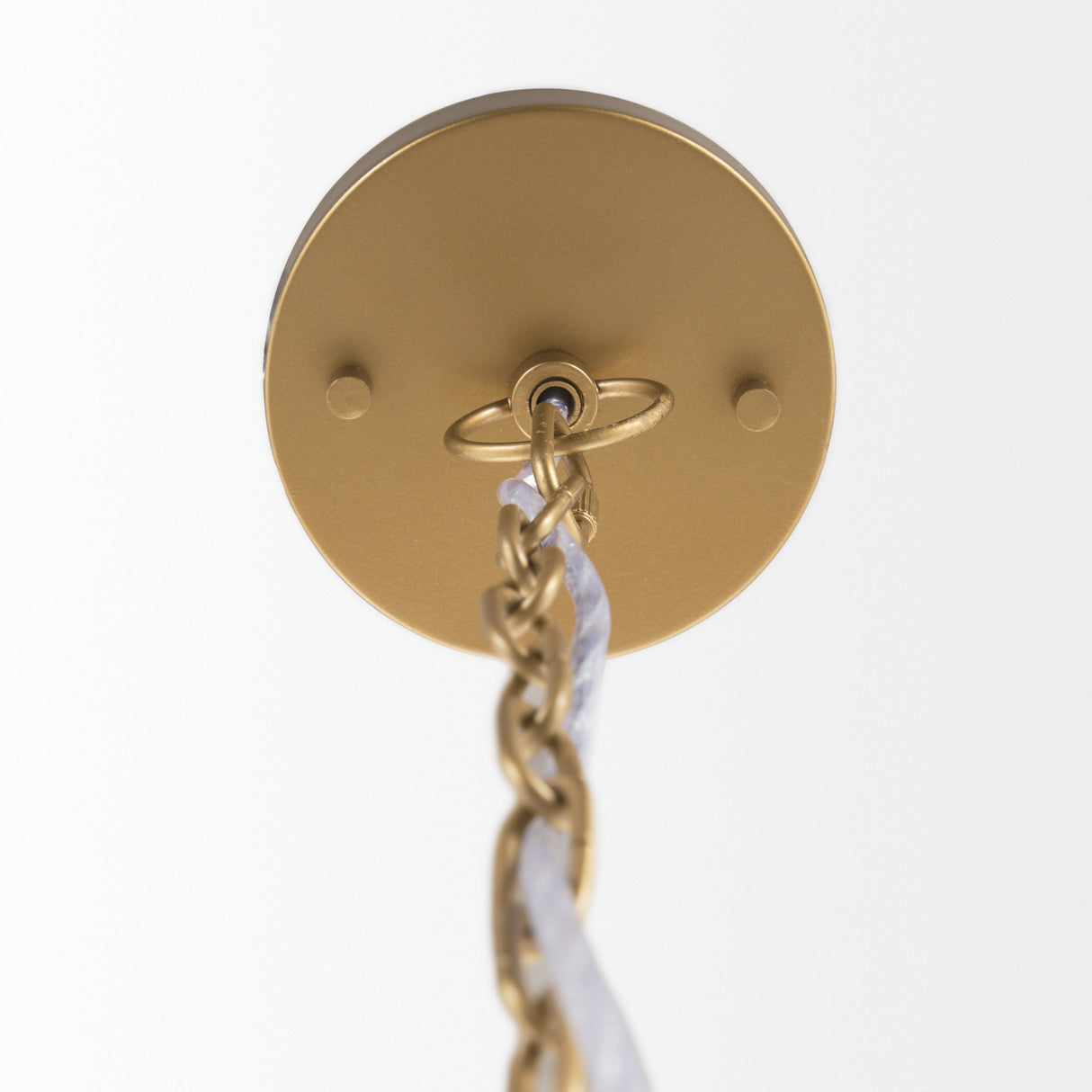 Tosha 1-Light Cotton Rope Bell Pendant from Mercana - Luna Furniture