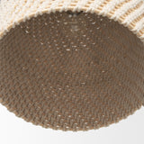 Tosha 1-Light Cotton Rope Bell Pendant from Mercana - Luna Furniture
