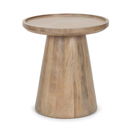 Takoda Light Brown Wood Tapered Drum Accent Table from Mercana - Luna Furniture