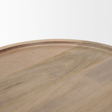 Takoda Light Brown Wood Tapered Drum Accent Table from Mercana - Luna Furniture