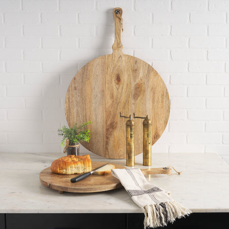 Karana Natural Solid Wood Round Serving Boards from Mercana - Luna Furniture