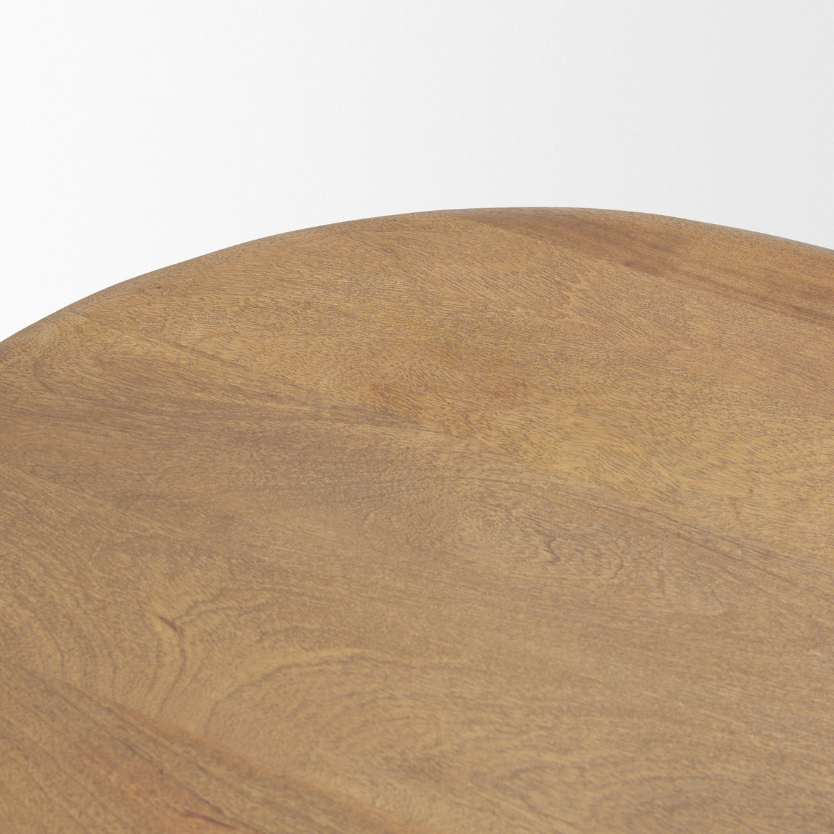 Shima Oval Light Brown Wood w/ Arched Legs Coffee Table from Mercana - Luna Furniture