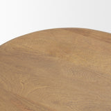 Shima Oval Light Brown Wood w/ Arched Legs Coffee Table from Mercana - Luna Furniture