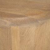 Shima Oval Light Brown Wood w/ Arched Legs Coffee Table from Mercana - Luna Furniture