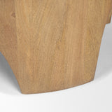 Shima Oval Light Brown Wood w/ Arched Legs Coffee Table from Mercana - Luna Furniture