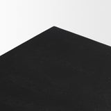 Tarro 84" Rectangular Textured Black Wood w/ Geometrical Base Dining Table from Mercana - Luna Furniture
