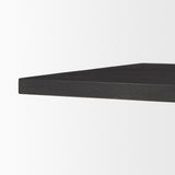 Tarro 84" Rectangular Textured Black Wood w/ Geometrical Base Dining Table from Mercana - Luna Furniture