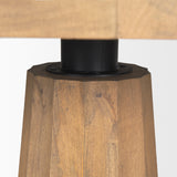 Swanson 60" Light Brown Wood Round Pedestal Dining Table from Mercana - Luna Furniture