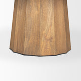 Swanson 60" Light Brown Wood Round Pedestal Dining Table from Mercana - Luna Furniture