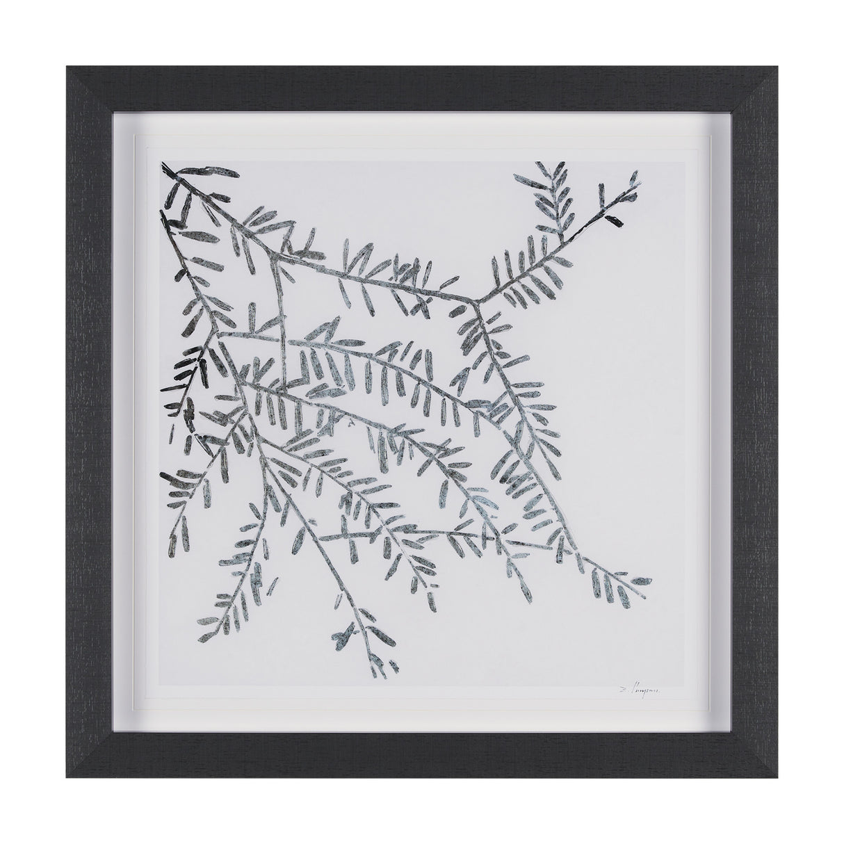 Evergreen Branches I by Mercana Studio a Hand Embellished Framed Art Print Matted under Glass from Mercana - Luna Furniture
