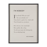 I'm Nobody by Mercana Studio a Hand Embellished Framed Art Print Matted under Glass from Mercana - Luna Furniture