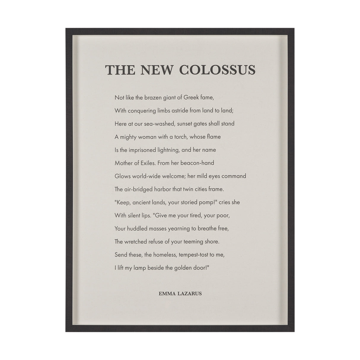 The New Colossus by Mercana Studio a Hand Embellished Framed Art Print Matted under Glass from Mercana - Luna Furniture