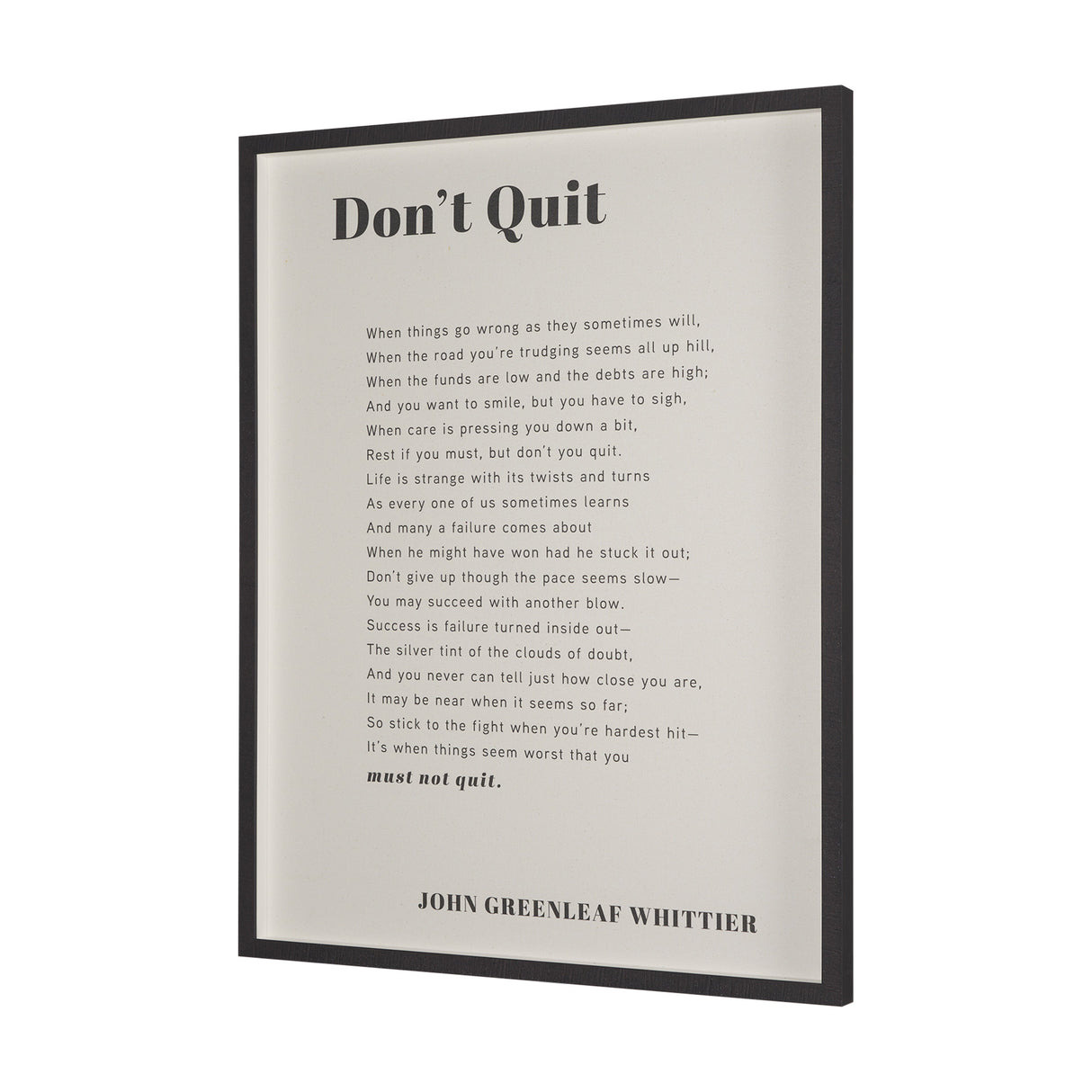Don't Quit by Mercana Studio a Hand Embellished Framed Art Print Matted under Glass from Mercana - Luna Furniture
