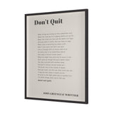 Don't Quit by Mercana Studio a Hand Embellished Framed Art Print Matted under Glass from Mercana - Luna Furniture