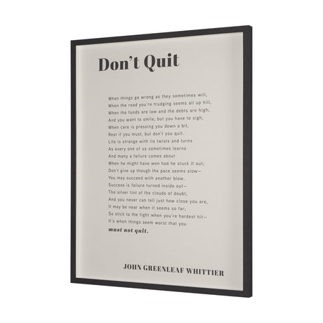 Don't Quit by Mercana Studio a Hand Embellished Framed Art Print Matted under Glass from Mercana - Luna Furniture
