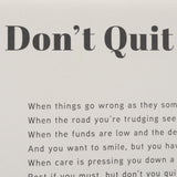 Don't Quit by Mercana Studio a Hand Embellished Framed Art Print Matted under Glass from Mercana - Luna Furniture