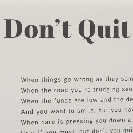 Don't Quit by Mercana Studio a Hand Embellished Framed Art Print Matted under Glass from Mercana - Luna Furniture