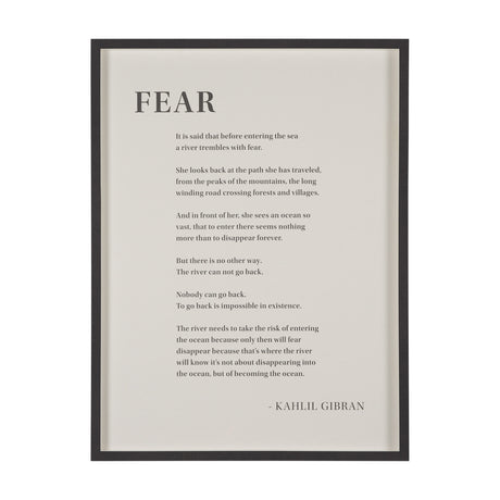 Fear by Mercana Studio a Hand Embellished Framed Art Print Matted under Glass from Mercana - Luna Furniture