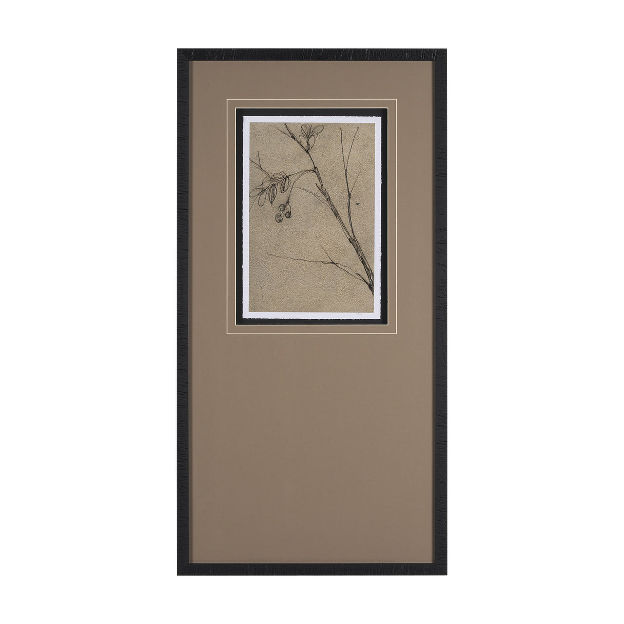 Black Chokecherry 3 by Mercana Studio a Hand Embellished Framed Art Print Matted under Glass from Mercana - Luna Furniture