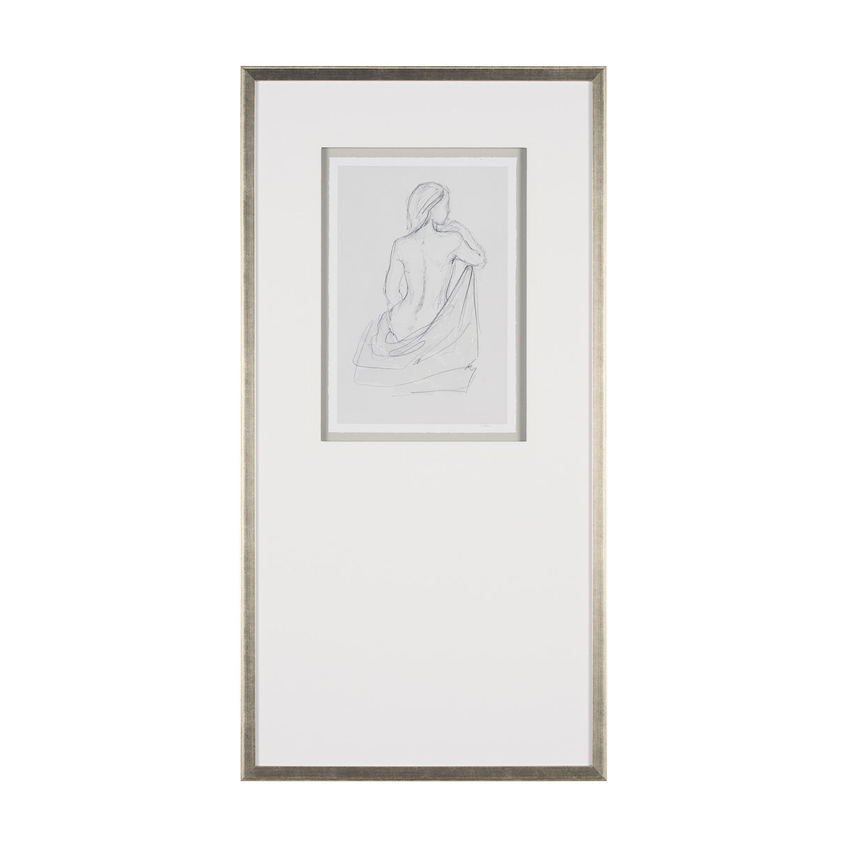 Sitting Model I by Mercana Studio a Hand Embellished Framed Art Print Matted under Glass from Mercana - Luna Furniture