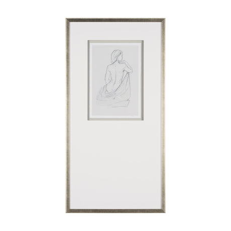Sitting Model I by Mercana Studio a Hand Embellished Framed Art Print Matted under Glass from Mercana - Luna Furniture