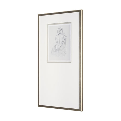 Sitting Model I by Mercana Studio a Hand Embellished Framed Art Print Matted under Glass from Mercana - Luna Furniture