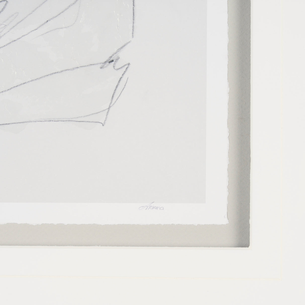 Sitting Model I by Mercana Studio a Hand Embellished Framed Art Print Matted under Glass from Mercana - Luna Furniture