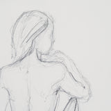 Sitting Model I by Mercana Studio a Hand Embellished Framed Art Print Matted under Glass from Mercana - Luna Furniture