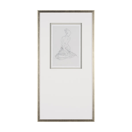 Sitting Model II by Mercana Studio a Hand Embellished Framed Art Print Matted under Glass from Mercana - Luna Furniture