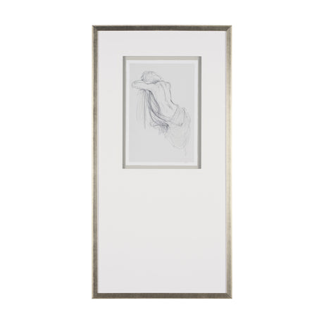 Sitting Model III by Mercana Studio a Hand Embellished Framed Art Print Matted under Glass from Mercana - Luna Furniture