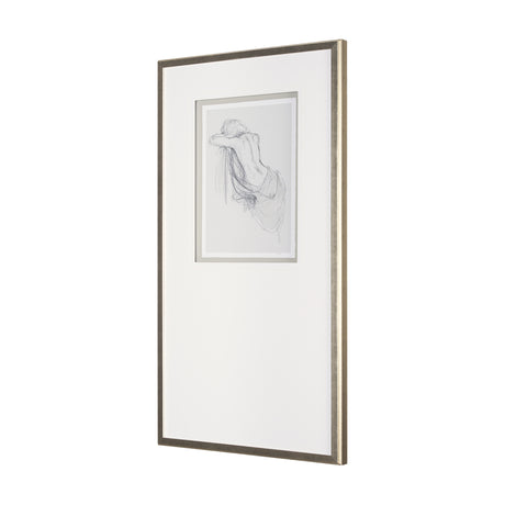 Sitting Model III by Mercana Studio a Hand Embellished Framed Art Print Matted under Glass from Mercana - Luna Furniture