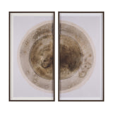 Soft Eclipse (Set of 2) by Mercana Studio a Hand Embellished Framed Art Print Matted under Glass from Mercana - Luna Furniture
