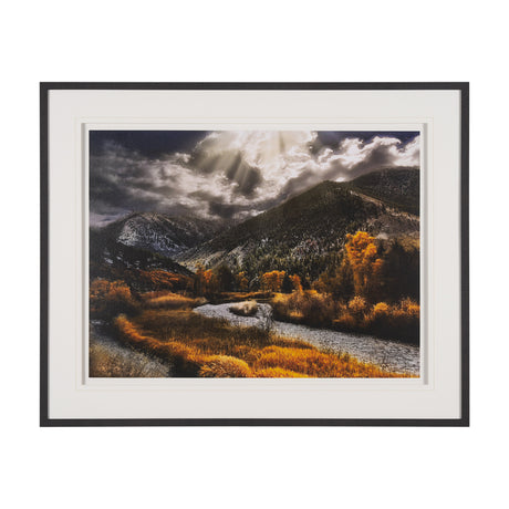 Summit Trail by Bobbie Goodrich a Hand Embellished Framed Photo Art Print Matted under Glass from Mercana - Luna Furniture