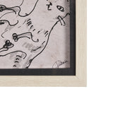 Cat Sketch by Mercana Studio a Hand Embellished Framed Art Print Matted under Glass from Mercana - Luna Furniture
