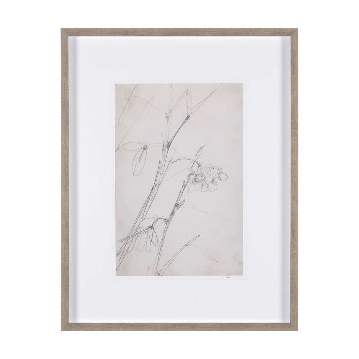 Chokecherry 1 by Mercana Studio a Hand Embellished Framed Art Print Matted under Glass from Mercana - Luna Furniture