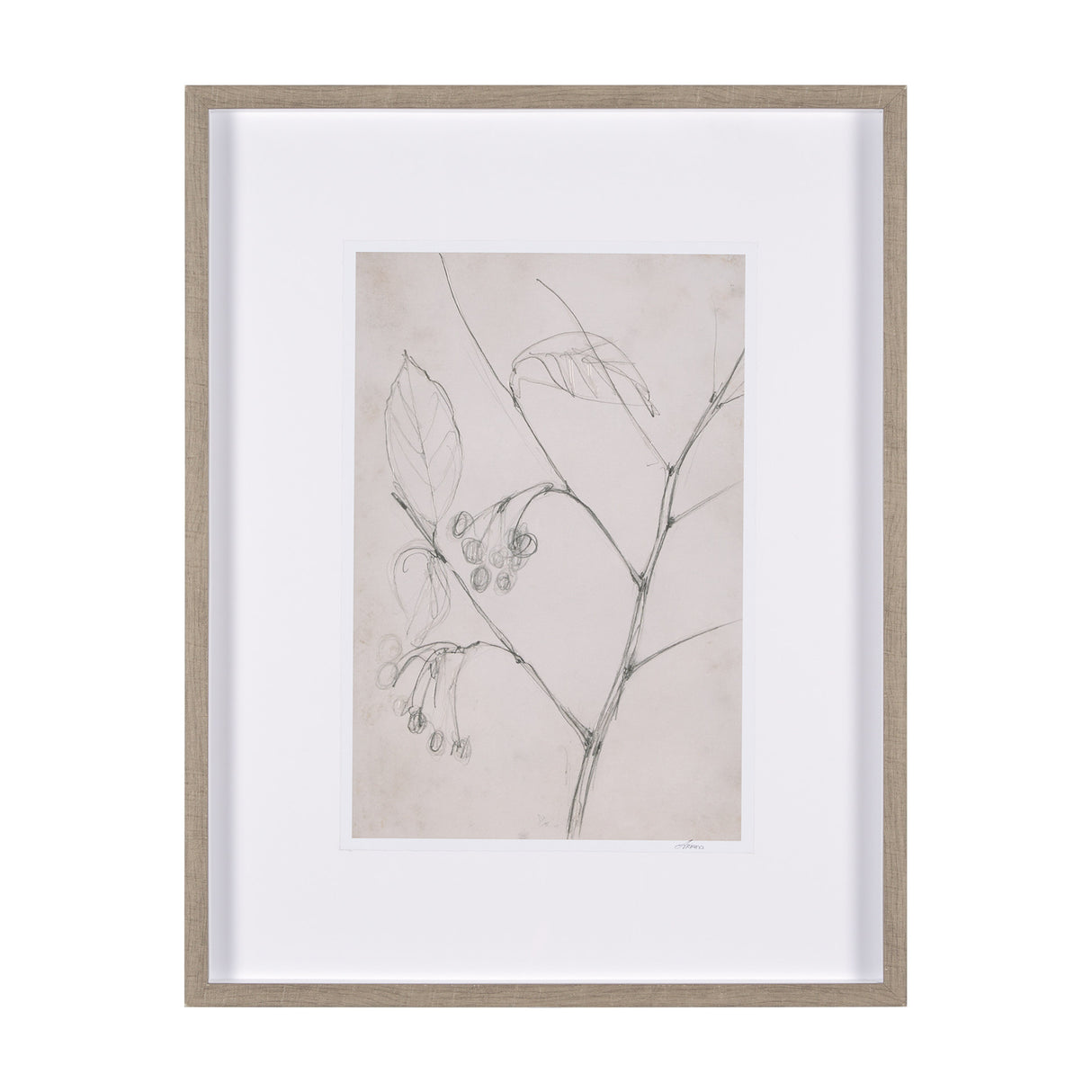 Chokecherry 2 by Mercana Studio a Hand Embellished Framed Art Print Matted under Glass from Mercana - Luna Furniture