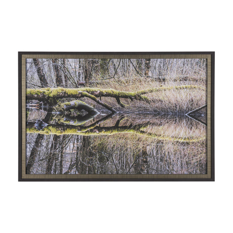 Branchscape Moss - Reflect by Mikael Svensson a Framed Photo Art Print Matted under Glass from Mercana - Luna Furniture