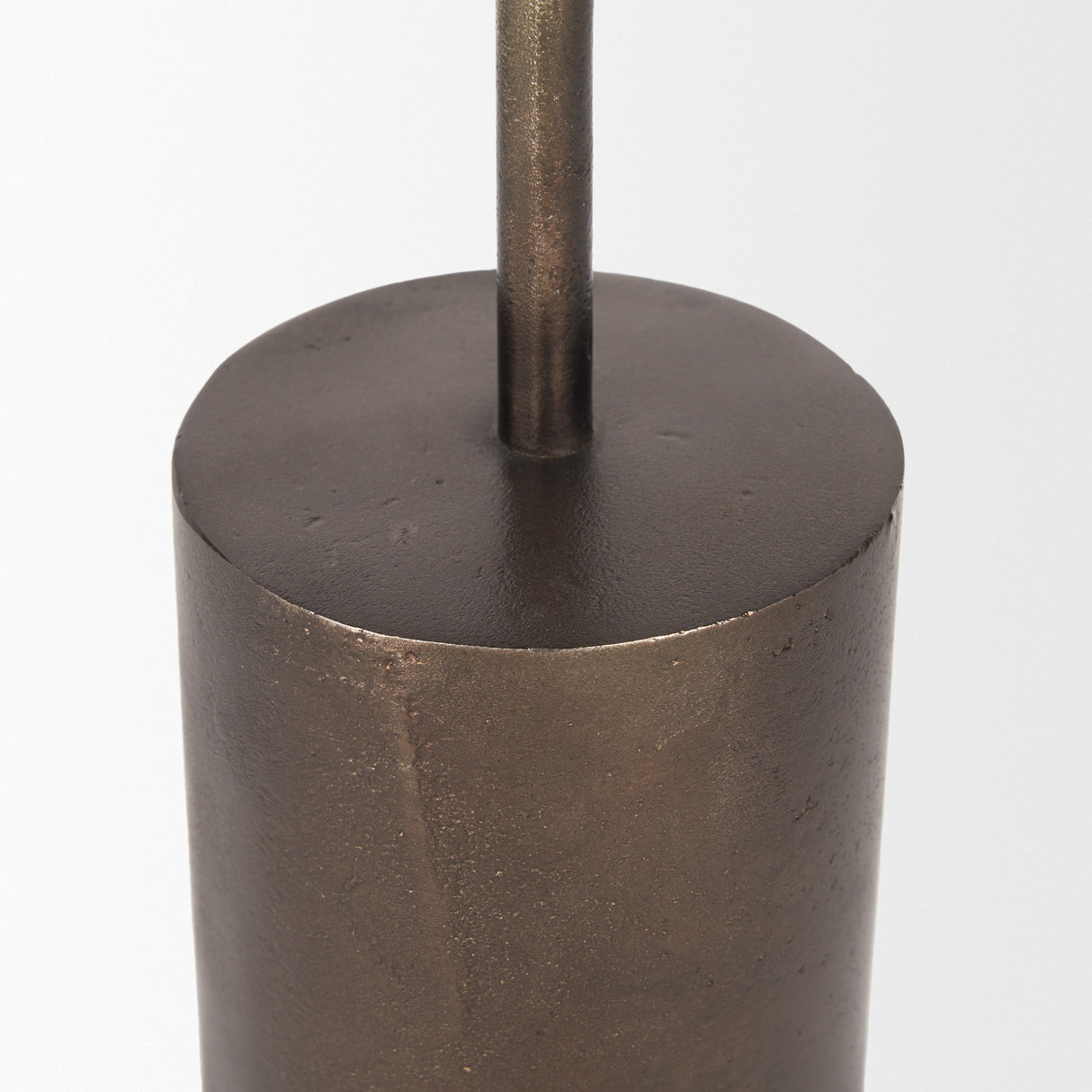 Petria Antiqued Gold Textured Metal Taper Candle Holders from Mercana - Luna Furniture