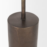 Petria Antiqued Gold Textured Metal Taper Candle Holders from Mercana - Luna Furniture