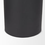 Petria Matte Black Textured Metal Taper Candle Holders from Mercana - Luna Furniture